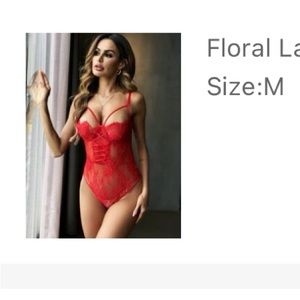 Lace harness Teddy Bodysuit